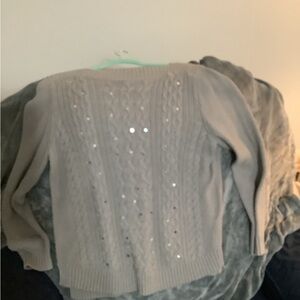 Xl grey sweater with a few sparkles